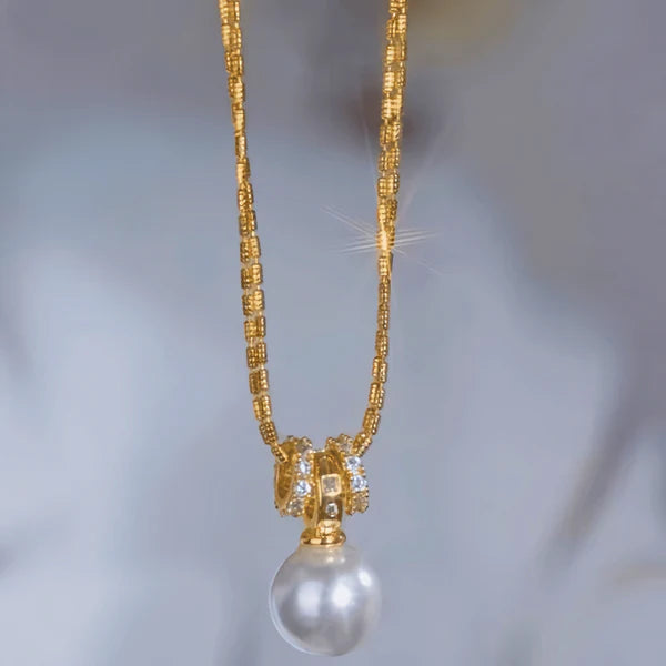 14K Gold-Plated Pendant Bead Earrings