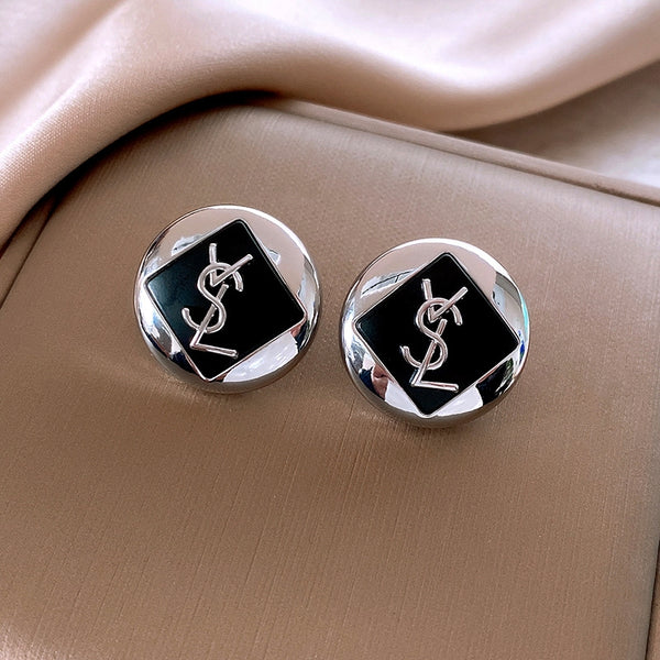 14K Gold-Plated Letter Stud Earrings