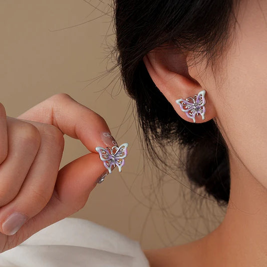 14K Gold-Plated Oil Drop Stud Earrings