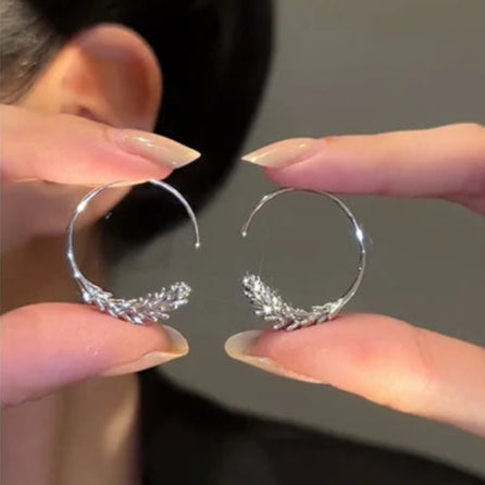 14k Gold-Plated Threader Hoop Earrings