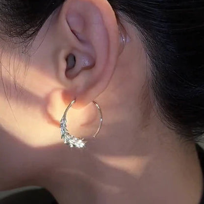 14k Gold-Plated Threader Hoop Earrings