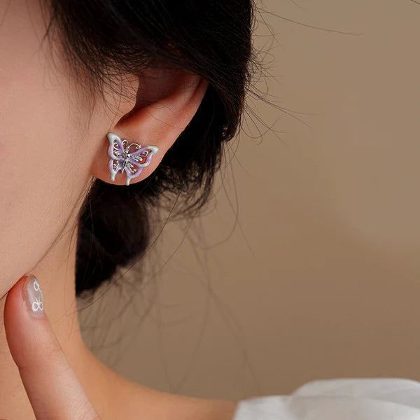 14K Gold-Plated Oil Drop Stud Earrings