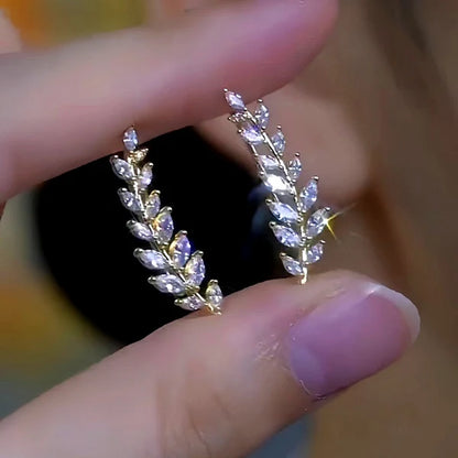 14K gold plated wheat track