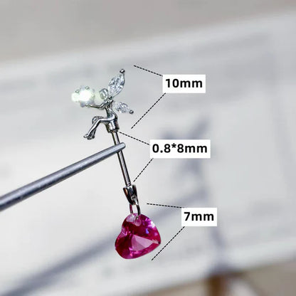 14K Gold-Plated Elf Heart Earrings