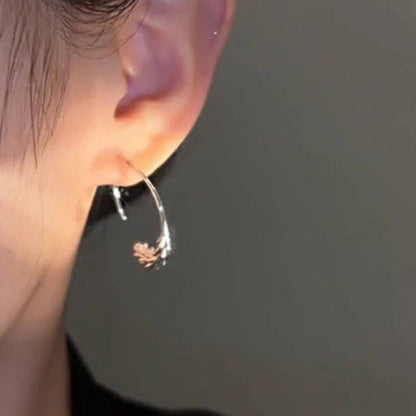 14k Gold-Plated Threader Hoop Earrings