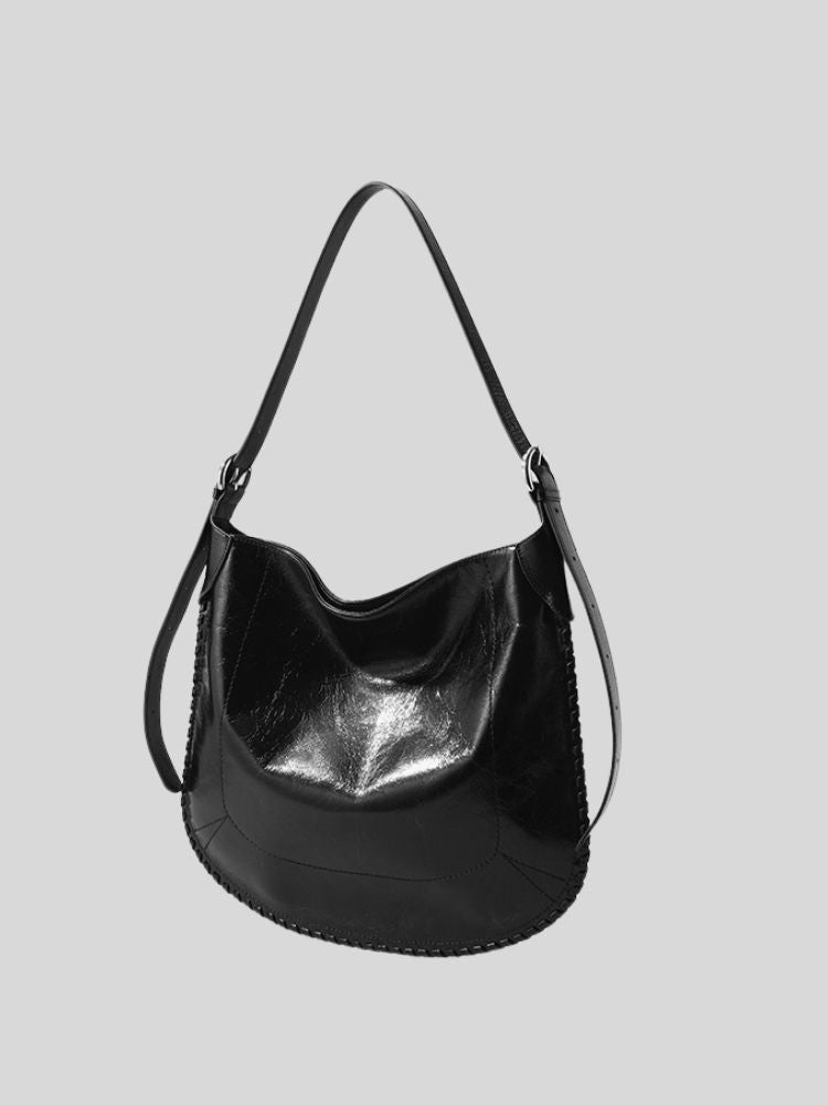 Large-capacity handbag, commuter trendy shoulder bag