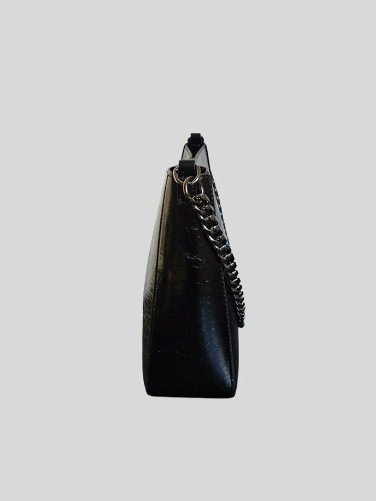 Chain large capacity shoulder crossbody bucket bag