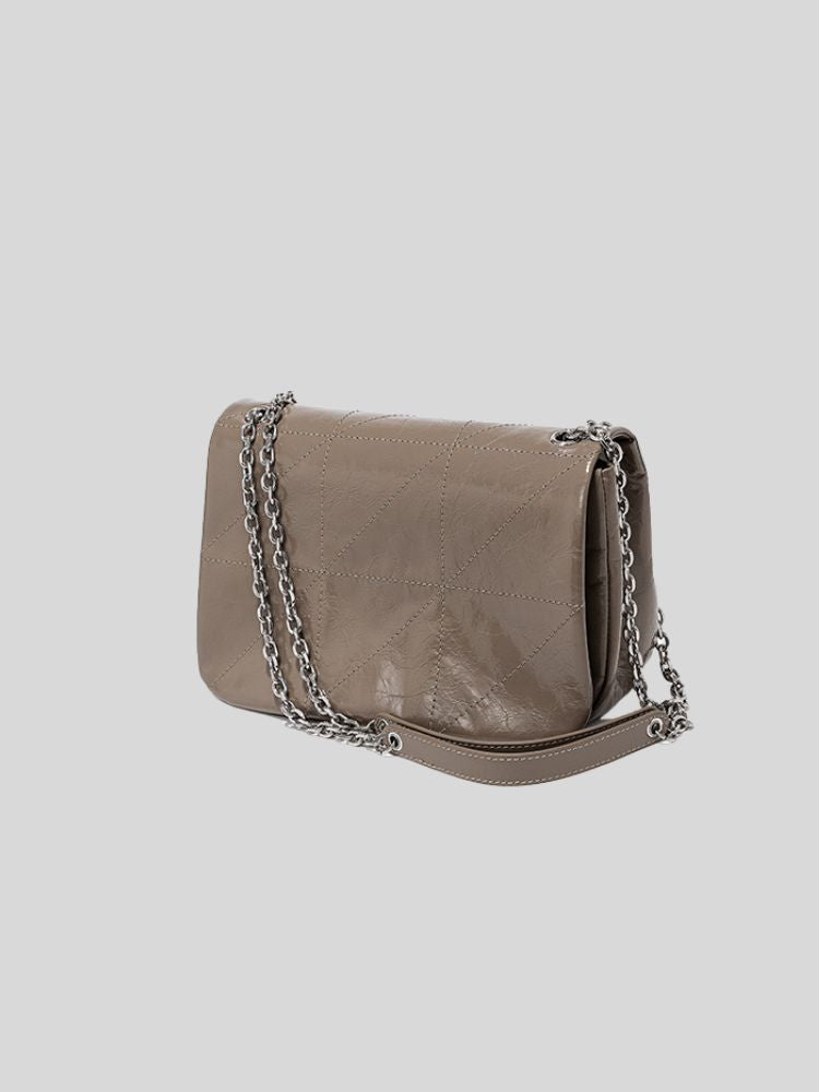 Diamond chain bag versatile shoulder bag