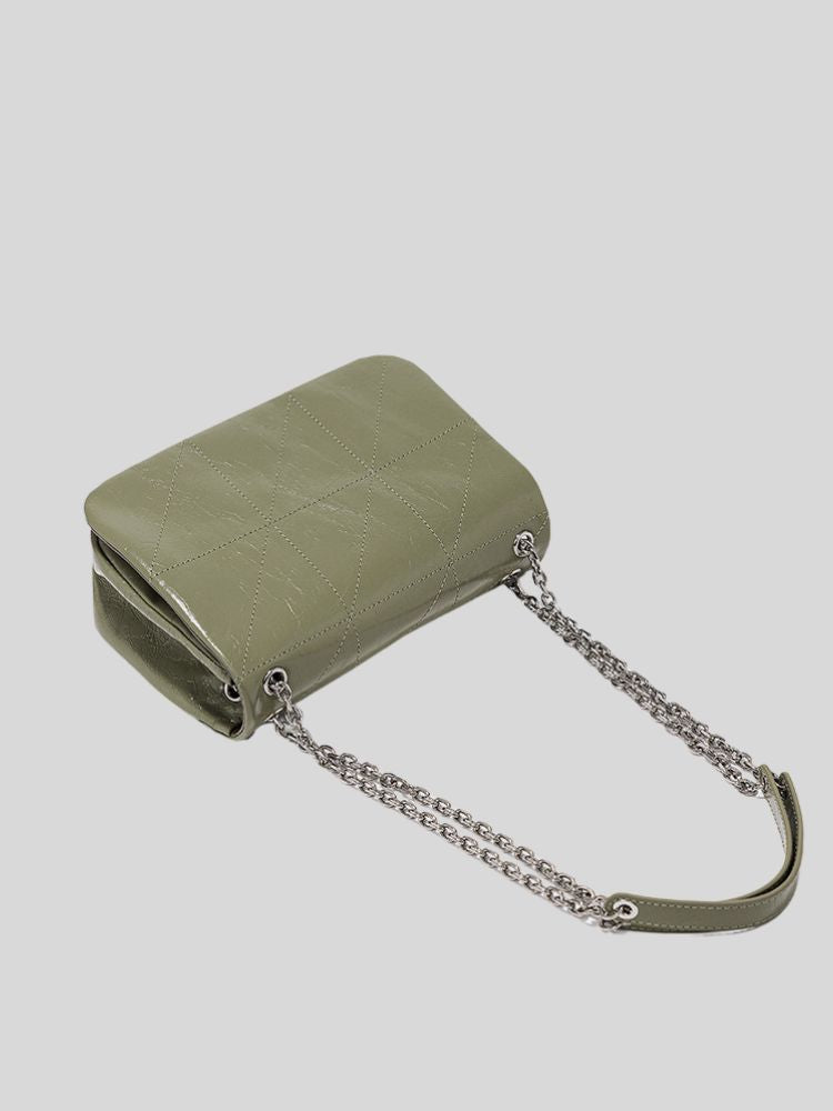 Diamond chain bag versatile shoulder bag