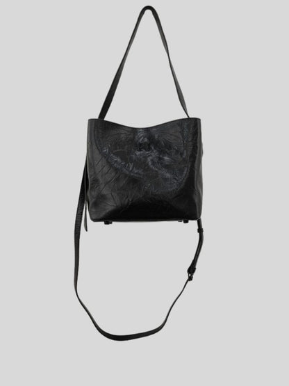 Large capacity portable crossbody bucket bag