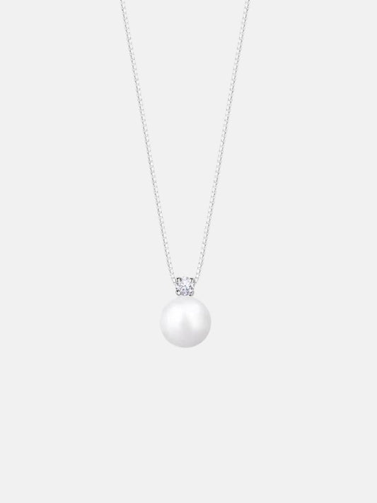 999 Sterling Silver Pearl Necklace for Women – High-End Light Luxury Clavicle Necklace 2024 New